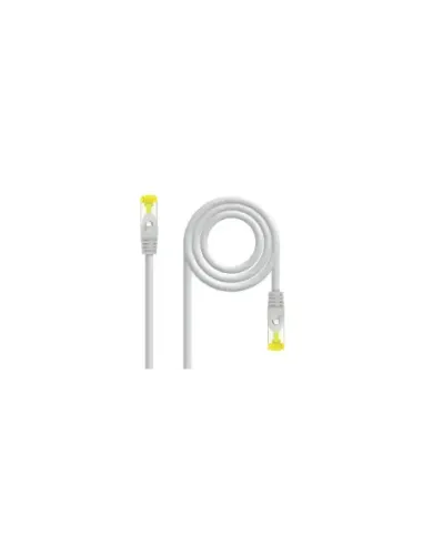 Nanocable Cable Red Latiguillo RJ45 LSZH CAT.6A SFTP AWG26, Gris, 25 cm