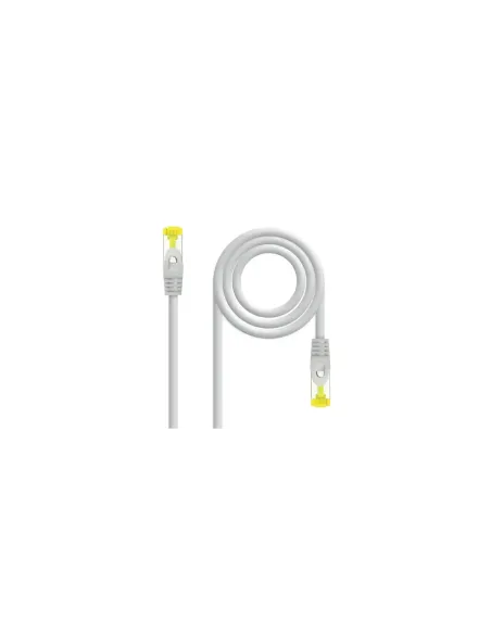 Nanocable Cable Red Latiguillo RJ45 LSZH CAT.6A SFTP AWG26, Gris, 25 cm