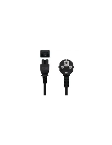Cable Alimentación Trébol Nanocable 10.22.0302-L300/ Schuko Macho - C5 Hembra/ 3m/ Negro