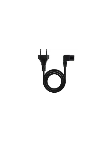 Cable Alimentación Acodado Nanocable 10.22.0503/ CEE7/16 Macho - C7 Hembra/ 3m/ Negro