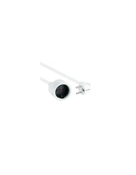 Cable Alargador de Corriente Nanocable 10.22.0603-W/ Schuko Hembra - Schuko Macho/ 3m/ Blanco