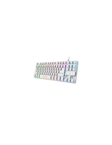 Teclado Gaming Trust Gaming GXT 833W Thado TKL/ Blanco