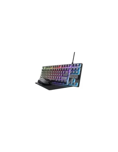 Pack Gaming Trust Gaming GXT 794/ Teclado RGB + Ratón RGB + Alfombrilla