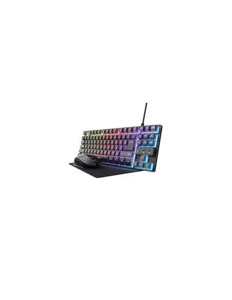 Pack Gaming Trust Gaming GXT 794/ Teclado RGB + Ratón RGB + Alfombrilla