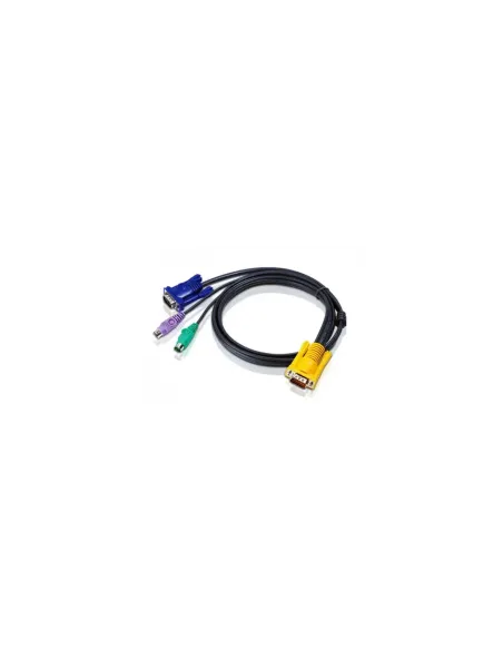 ATEN CABLE KVM PS/2 CON SPHD 3 EN 1 DE 1,8 M (2L-5202P) COMPATIBLE CON CONSOLAS (CL1000* / CL5708*)
