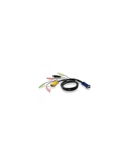 ATEN CABLE KVM USB CON AUDIO Y SPHD 3 EN 1 DE 1,8 M (2L-5302U)