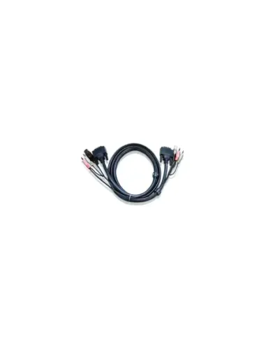 ATEN CABLE KVM DVI-I SINGLE LINK USB DE 3 M (2L-7D03UI) COMPATIBLE CON CONSOLA (CL6708MW)