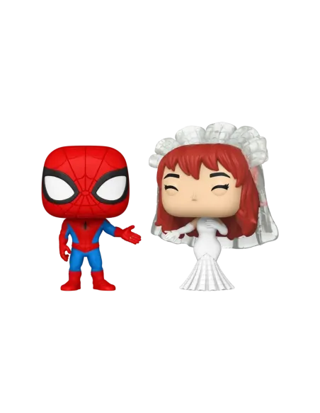 Funko pop marvel superhero couples spider - man & mary jane