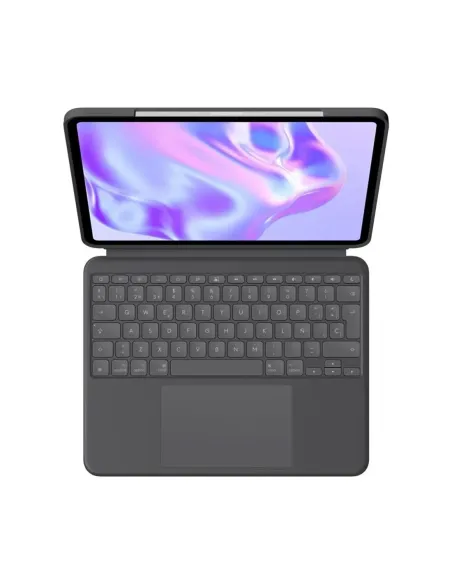 Funda logitech combo touch con teclado para ipad pro 13 pulgadas (m4) grafito español