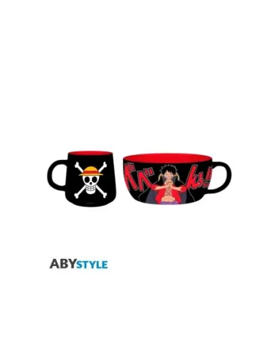 Set taza + bowl abystyle one piece luffy
