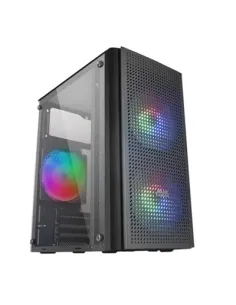 Mars Gaming MC300 Caja PC Micro ATX Cristal Templado 3xVentilador FRGB Negro