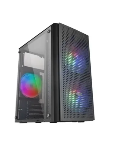 Mars Gaming MC300 Caja PC Micro ATX Cristal Templado 3xVentilador FRGB Negro