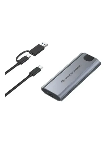 Caja externa usb - c conceptronic dante hd m.2 nvme ssd usb - c 3.2 gen2 - usb - a