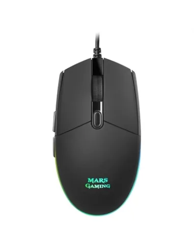 Mouse raton mars gaming mmg optico usb 6 botones 3200ppp rgb negro