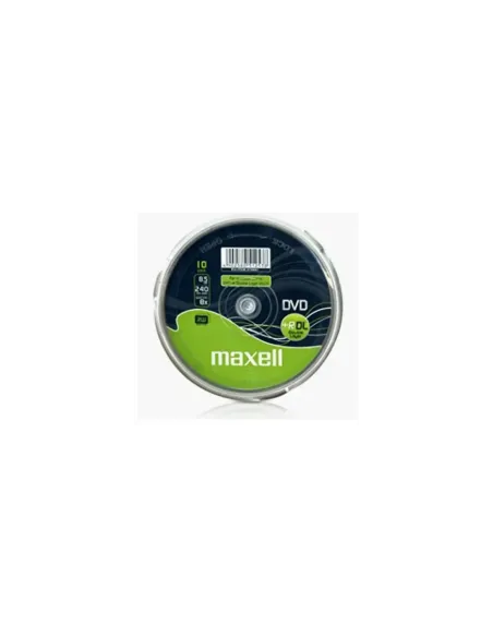 MAXELL DVD 8,5 GB. GRABABLE. DOBLE CAPA. TARRINA 10 UNIDADES. 4X