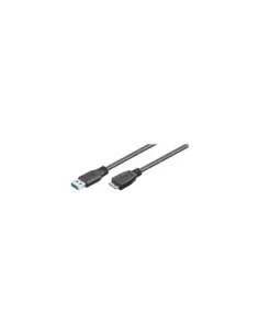 Ewent EW-100113-020-N-P cable USB 1,8 m USB 3.2 Gen 1 (3.1 Gen 1) USB A Micro-USB B Negro
