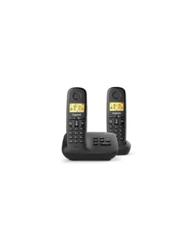 Teléfono Inalámbrico Gigaset Basic 100/ Pack DUO/ Negro