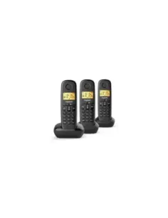 Teléfono Inalámbrico Gigaset Basic 100/ Pack TRIO/ Negro