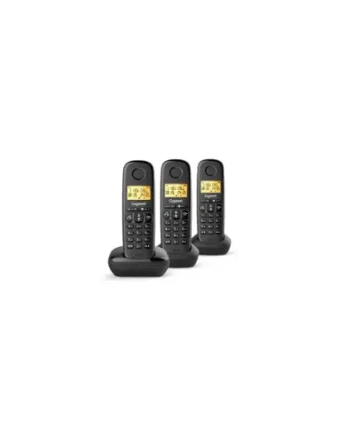 Teléfono Inalámbrico Gigaset Basic 100/ Pack TRIO/ Negro