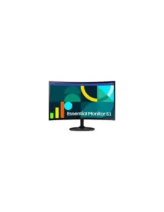 Monitor Profesional Curvo Samsung Essential Monitor S3 S36GD S24D364GAU/ 24"/ Full HD/ Negro
