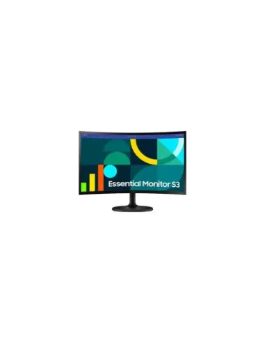 Monitor Profesional Curvo Samsung Essential Monitor S3 S36GD S24D364GAU/ 24"/ Full HD/ Negro