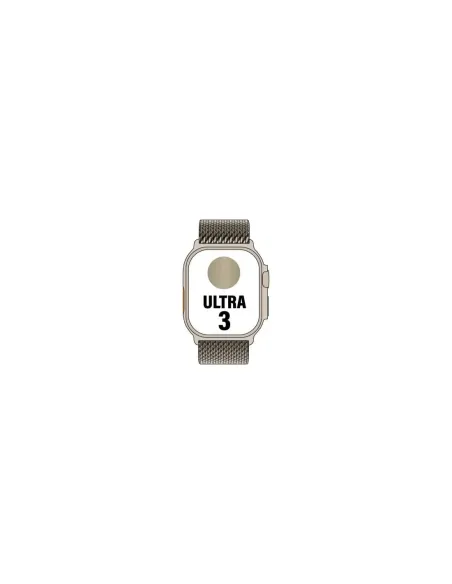 Apple Watch Ultra 3/ GPS/ Cellular/ 49mm/ Caja de Titanio Natural/ Correa Milanese M