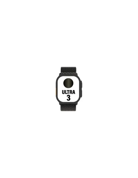 Apple Watch Ultra 3/ GPS/ Cellular/ 49mm/ Caja Titanio Negro/ Correa Milanese Negra M