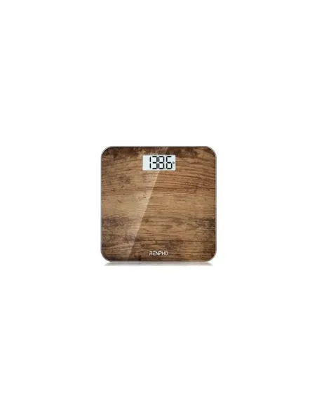 RENPHO CORE 1S - BODY WEIGHT SCALE - LARGE SCREEN - 3AAA - 10.2X10.2X0.87INCH - BROWN
