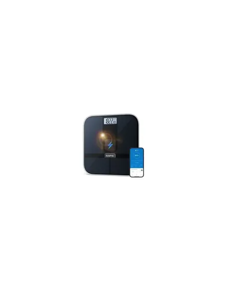 RENPHO  ELIS SOLAR 2 - SMART BODY SCALE - ITO - BLE - 11X11X0.9 INCH - BLACK