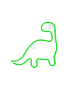 Lampara forever neon led dinosaur green