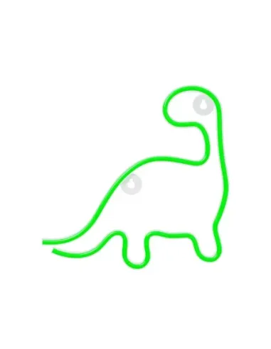 Lampara forever neon led dinosaur green