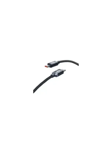 Cable USB 2.0 Tipo-C Subblim Optimus/ USB Tipo-C Macho - USB Tipo-C Macho/ Hasta 60W/ 480Mbps/ 1m/ Negro
