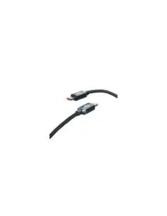 Cable USB 2.0 Tipo-C Subblim Optimus/ USB Tipo-C Macho - USB Tipo-C Macho/ Hasta 60W/ 480Mbps/ 2m/ Negro