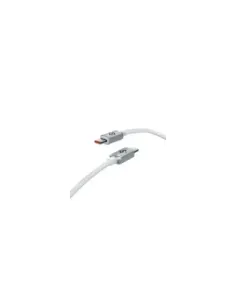 Cable USB 2.0 Tipo-C Subblim Optimus/ USB Tipo-C Macho - USB Tipo-C Macho/ Hasta 60W/ 480Mbps/ 1m/ Blanco