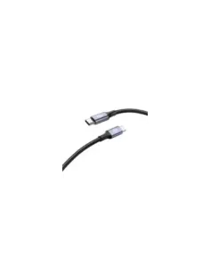 Cable USB 2.0 Tipo-C Subblim Plus/ USB Tipo-C Macho - USB Tipo-C Macho/ Hasta 100W/ 480Mbps/ 2m/ Negro