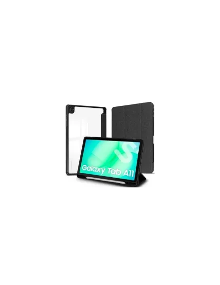 Funda Subblim Clear Shock Case para Samsung A11 8.7"/ Negra
