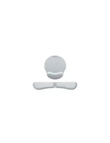 Pack de Reposamuñecas y Alfombrilla Ergonómica Subblim Ergo MemoryFlex/ Plateadas