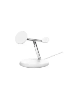 Base de carga inalambrica belkin wiz023vfwh 3 en 1 blanco