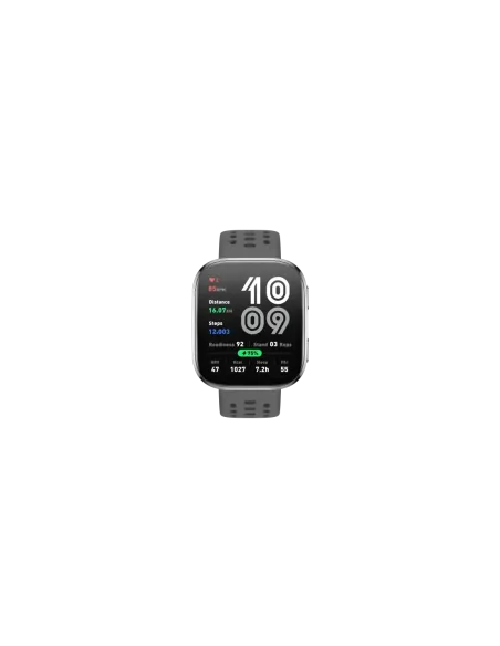Amazfit Bip 6 Charcoal 5 cm (1.97") AMOLED Digital 390 x 450 Pixeles Pantalla táctil Plata GPS (satélite)