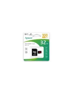 Tarjeta de Memoria Apacer 32GB microSD HC UHS 1 con Adaptador/ Clase 10/ 100MBs