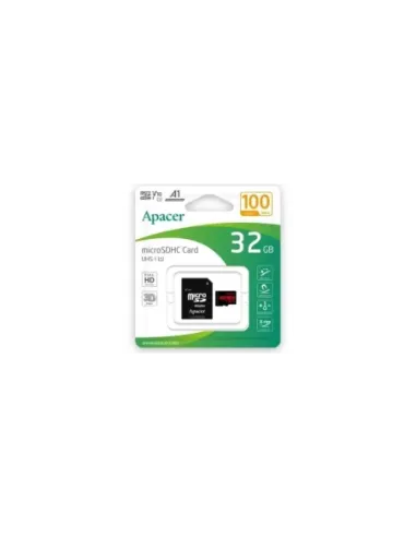 Tarjeta de Memoria Apacer 32GB microSD HC UHS 1 con Adaptador/ Clase 10/ 100MBs