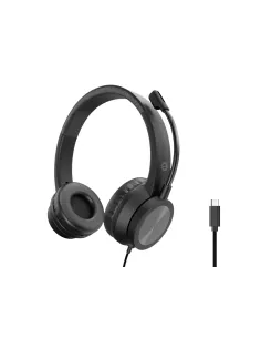 Conceptronic POLONA05BC auricular y casco Auriculares Alámbrico Diadema Llamadas Música USB Tipo C Negro