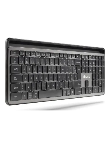 NGS ECLIPSE teclado Ratón incluido Hogar   Oficina RF Wireless + Bluetooth QWERTY Inglés Gris