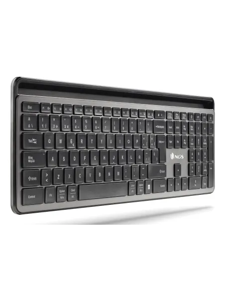 NGS ECLIPSE teclado Ratón incluido Hogar   Oficina RF Wireless + Bluetooth QWERTY Inglés Gris