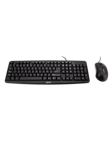 iggual COM-CK-BASIC teclado Ratón incluido Universal USB QWERTY Español Negro
