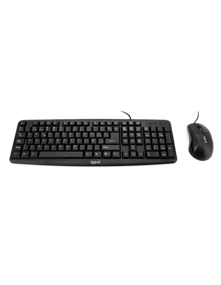 iggual COM-CK-BASIC teclado Ratón incluido Universal USB QWERTY Español Negro