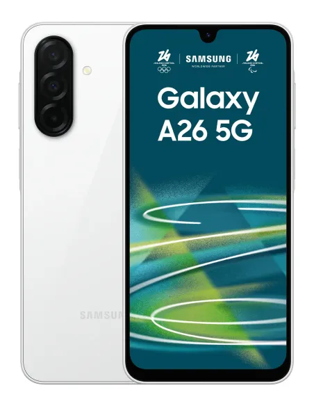 Samsung Galaxy A26 17 cm (6.7") Ranura híbrida Dual SIM Android 15 5G USB Tipo C 8 GB 256 GB 5000 mAh Blanco