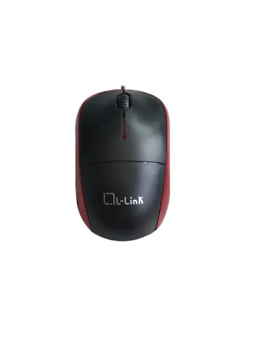 RATON OPTICO USB L-LINK NEGRO/ROJO LL-2080-R