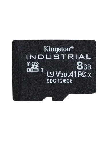 Kingston Technology Tarjeta 8GB microSDHC Industrial C10 A1 pSLC paquete individual sin adaptador
