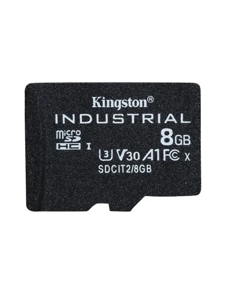Kingston Technology Tarjeta 8GB microSDHC Industrial C10 A1 pSLC paquete individual sin adaptador